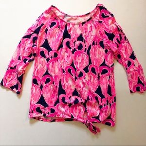 🦩Lilly Pulitzer flamingo top🦩